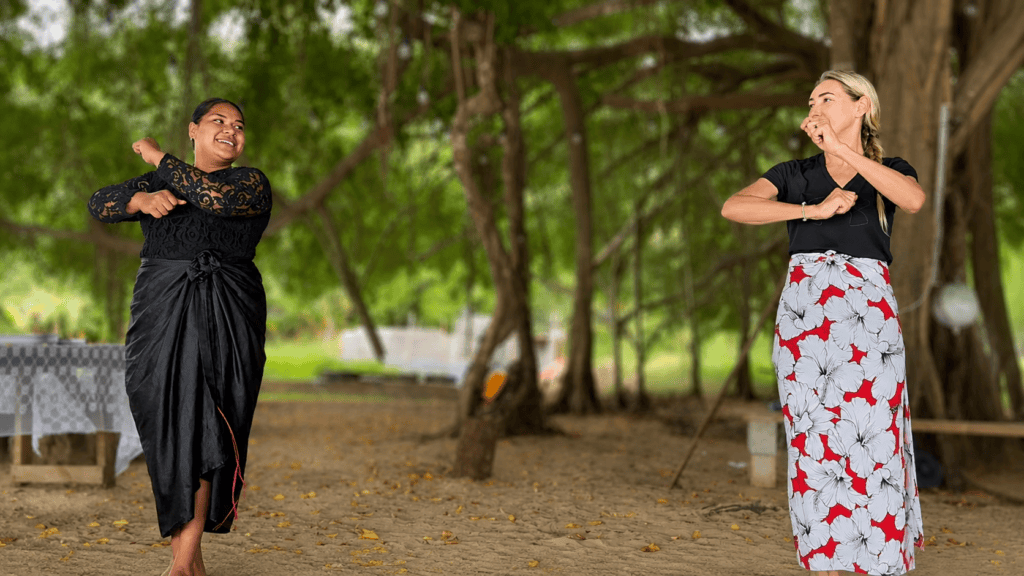 Tongan dance lesson by Anna